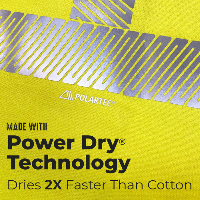 Polartec Hi Visibility Flame Resistant Shirt with Segmented Striping