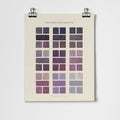Purple Watercolor Swatches Fine Art Print