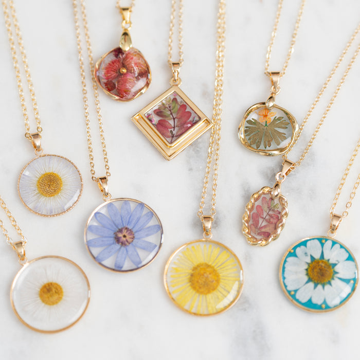 Handmade Real Flowers Necklaces