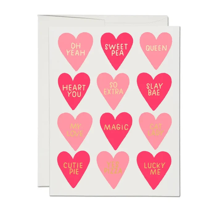 Red Cap Cards - Conversation Hearts