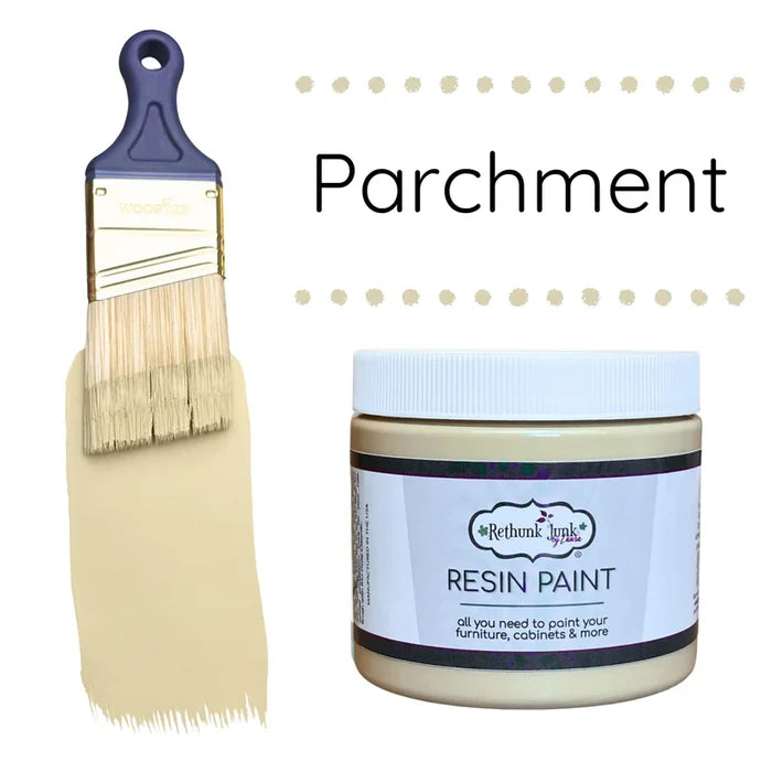Rethunk Junk Resin Pain PARCHMENT Furniture and Cabinet Paint