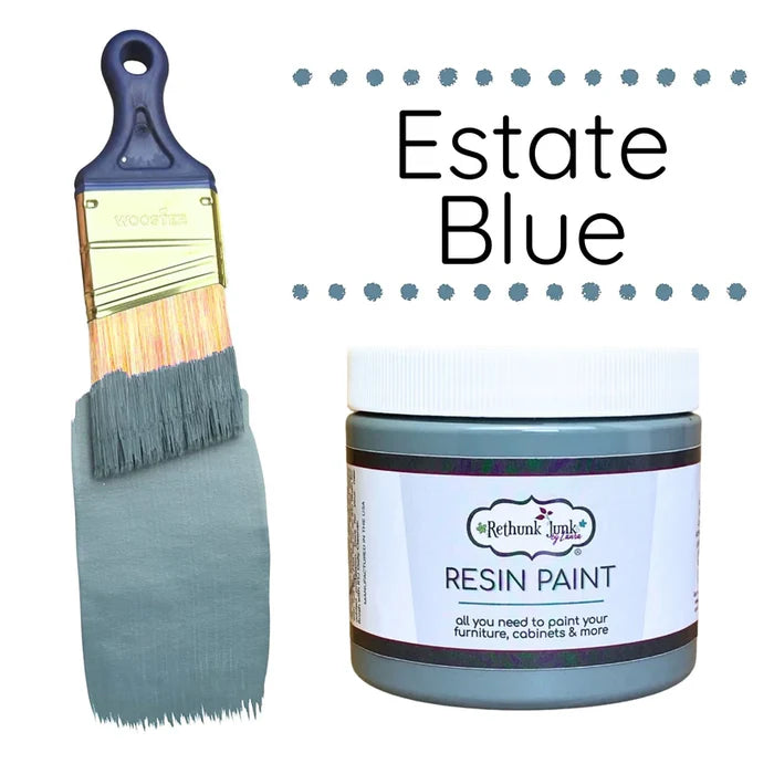 Rethunk Junk Resin Paint ESTATE BLUE  Furniture and Cabinet Paint
