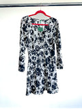 Rixo London Celeste Psychedelic Monochrome Klimt Silk Summer Mini Dress - House Of Huntington