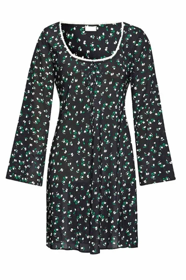 Rixo London Celeste Silk Ditsy Floral Print Summer Mini Dress - House Of Huntington