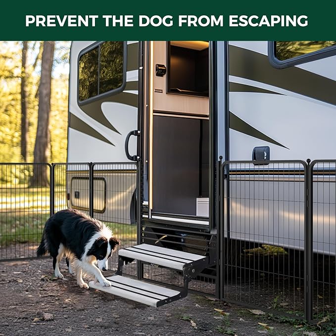 RV Step Grid - Dog Barrier for RV Stairs