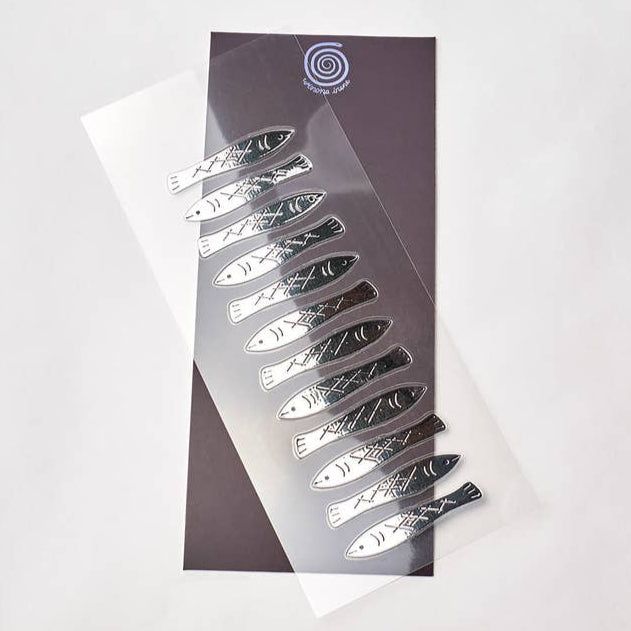 Stickers of Sardine Fish Set of 12