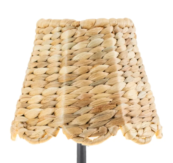 SCALLOPED WATER HYACINTH WOVEN SHADE