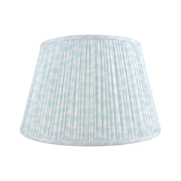 SHIRRED CLOUD BLUE LAMP SHADE