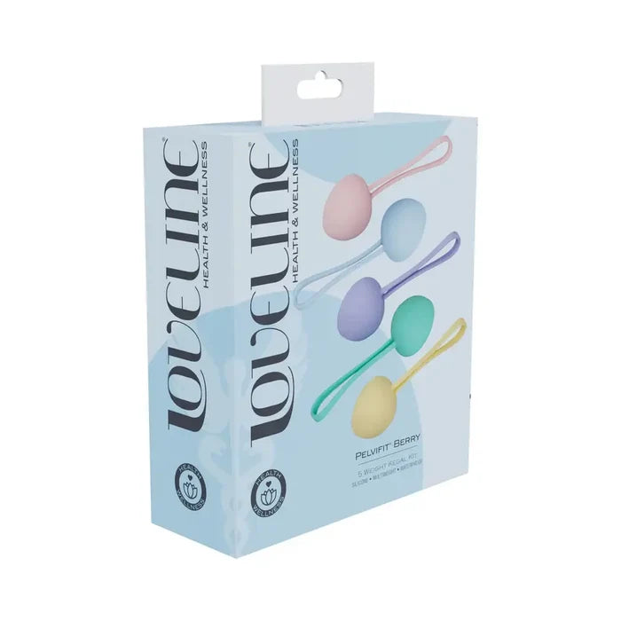 LoveLine PelviFit Berry 5 Weight Kegel Kit - Kegels