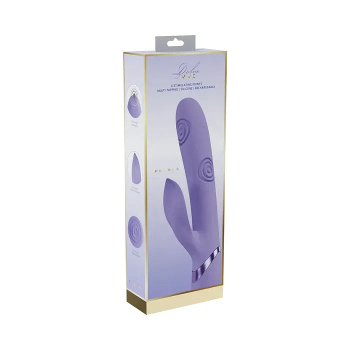 VIVE Fronda Rechargeable G-Spot and Tapping Leaf Clit Stimulator - Vibrator