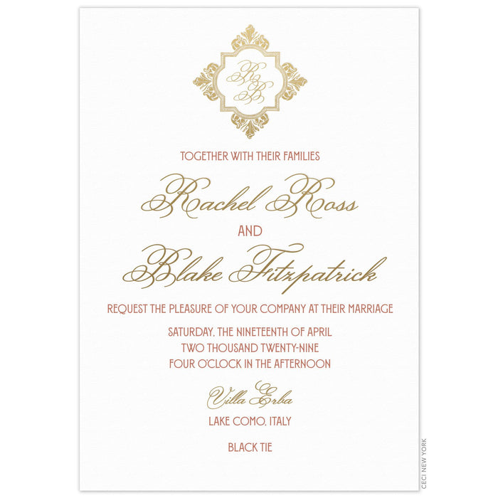 Sienna Monogram Invitation