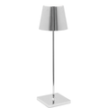 SILVER BATTERY OPERATED RECHARGEABLE MINI LAMP