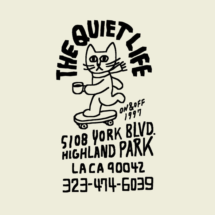 Skating Cat T - Neon Lemon