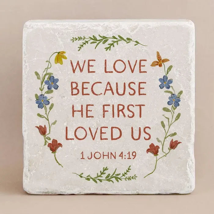 Small Scripture Block -1 John 4:19