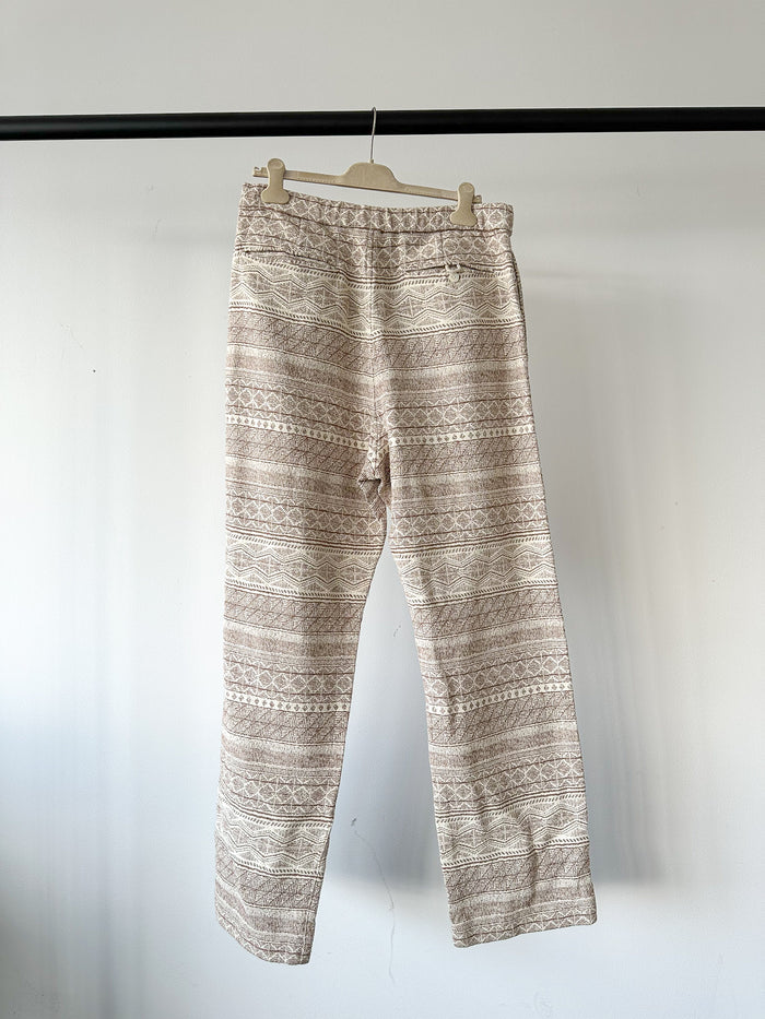 Snow Peak Cotton & Silk Jacquard Trousers - House Of Huntington