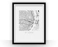 St Louis Map Print