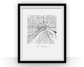 St Paul Map Print