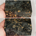 Stabilized wood box elder burl block