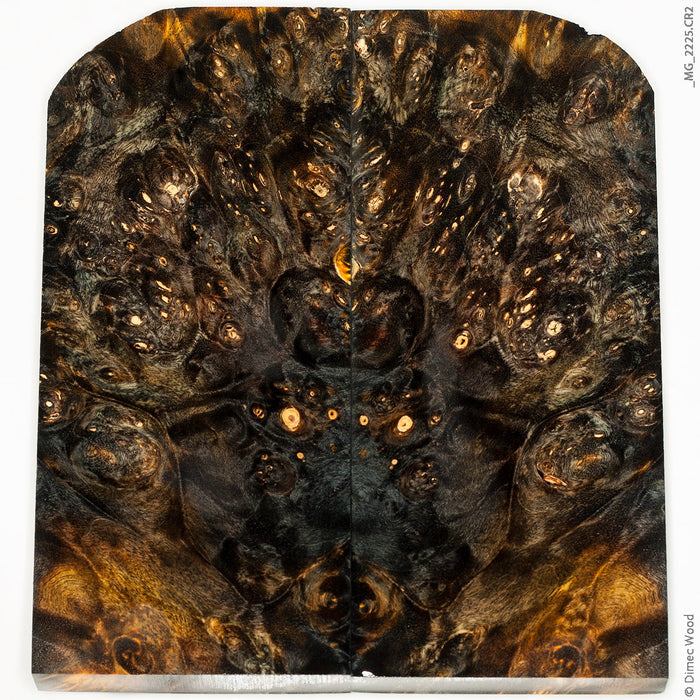Stabilized wood box elder burl panels