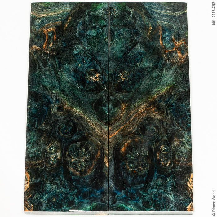 Stabilized wood box elder burl panels