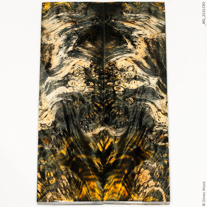 Stabilized wood box elder burl panels