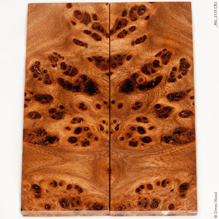 Stabilized wood elm burl panels