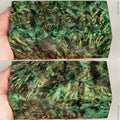 Stabilized wood golden amboyna burl block