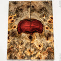 Stabilized wood hybrid buckeye burl panels