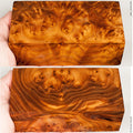 Stabilized wood wild olive burl block
