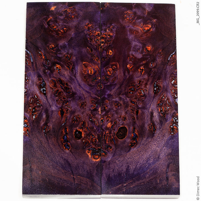 Stabilized wood willow burl panels