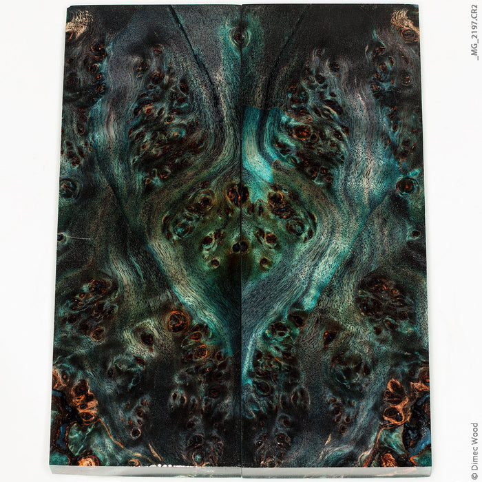 Stabilized wood willow burl panels
