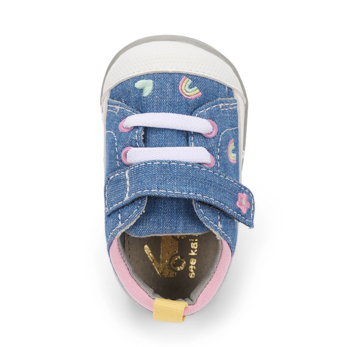 Stevie (First Walker) Chambray/Happy (Size 4.5 Only)