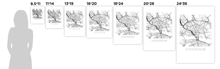 Stockholm Map Print