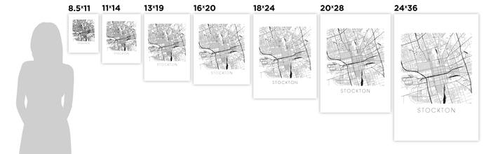 Stockton Map Print