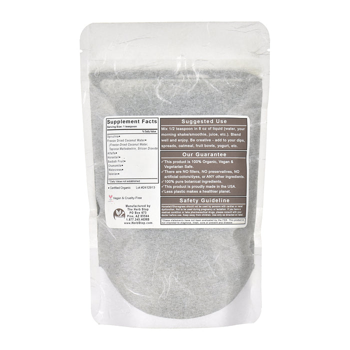 Organic Strong Bones Powder - Bag Back
