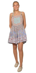 SUMMER SALE! Patchwork Mini Jumper Skort: Herb / S