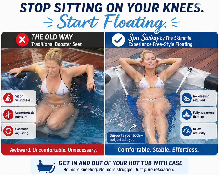 The Skimmie Spa Swing - Adjustable Hot Tub Seat - Experience Free-Style Floating - theskimmie