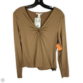 Top Long Sleeve Basic By H&m In Brown, Size: L
