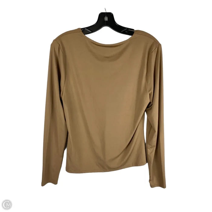 Top Long Sleeve Basic By H&m In Brown, Size: L