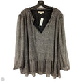 Top Long Sleeve By Loft In Black & White, Size: 3x