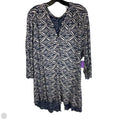 Top Long Sleeve By Lucky Brand In Blue & Cream, Size: 3x