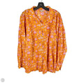 Top Long Sleeve By Talbots In Orange & Pink, Size: 3x