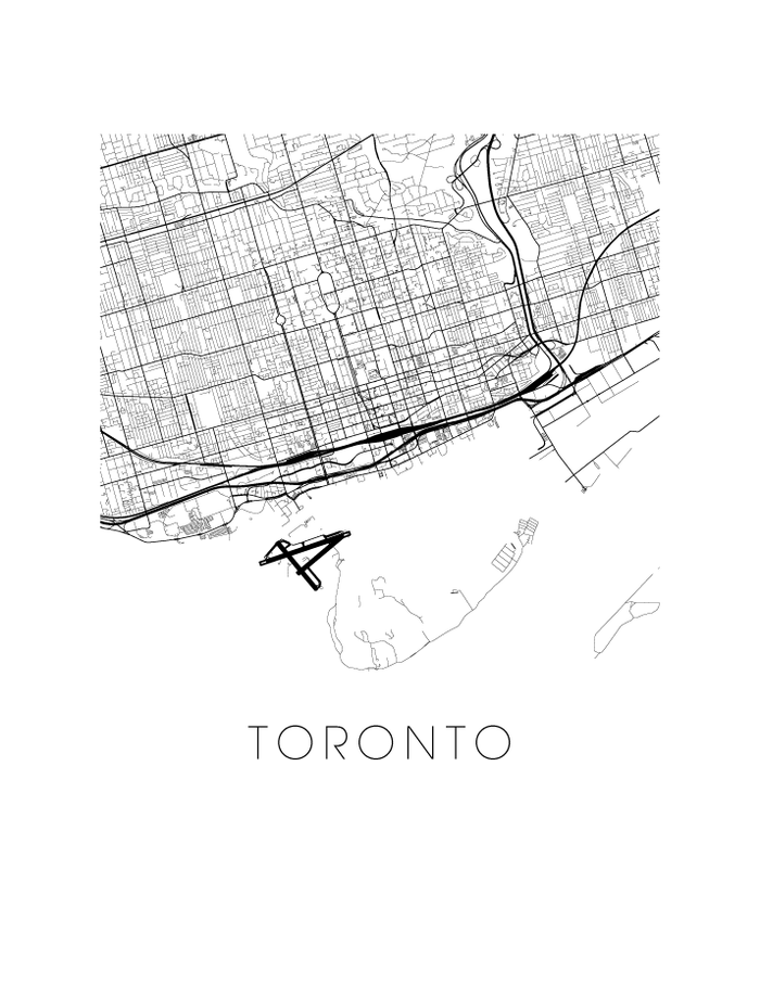 Toronto Map Print