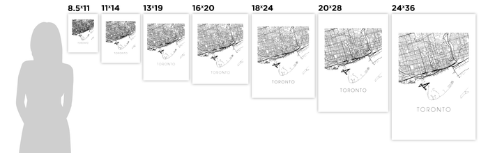 Toronto Map Print