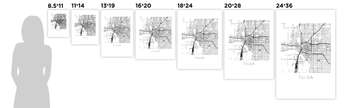 Tulsa Map Print