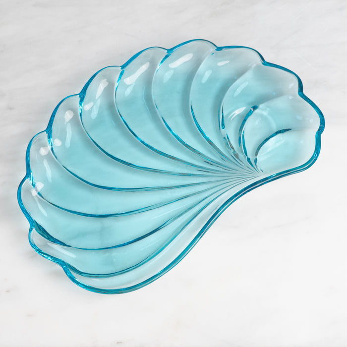Blue Glass Vintage Lunch Plate at Golden Rule