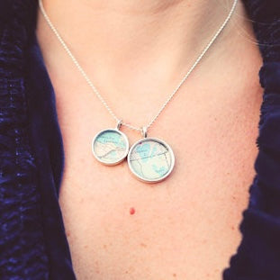 Minnesota Cities Map Pendants