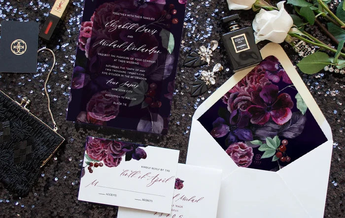 Violet Celine Bouquet Menu