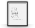 Virginia Beach Map Print