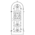 Washington full arch top swing door thermally broken in bronze color.